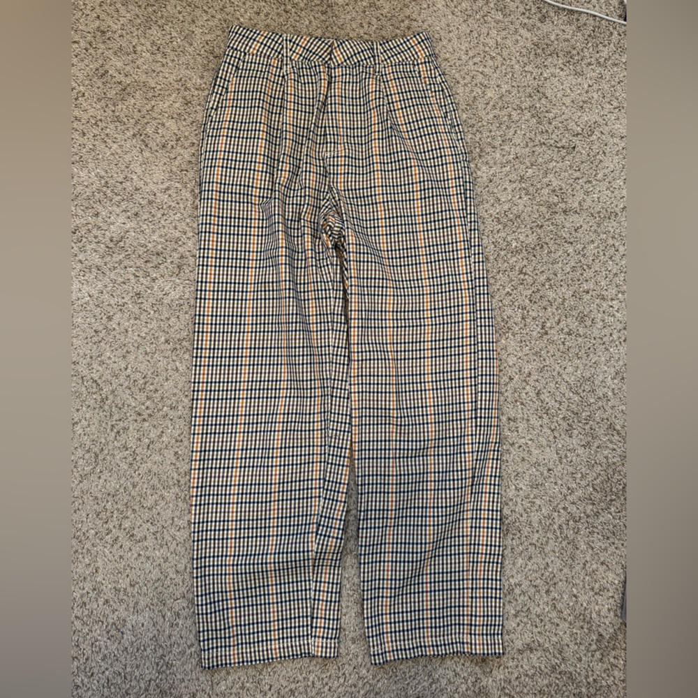 Brixton Womens 24 Plaid Checkered Pants